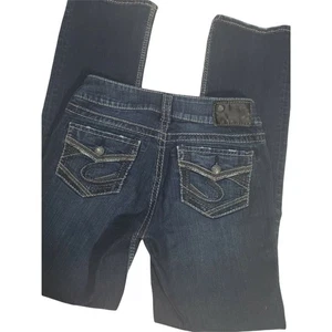 Silver Suki Jeans Womens 26x31 Mid Slim Bootcut Low Rise Casual Denim - Picture 1 of 7