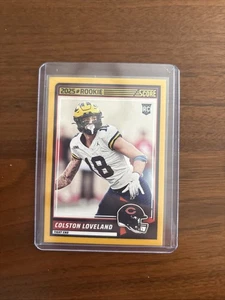 2025 Panini Score Yellow Color Match Colston Loveland - Bild 1 von 2