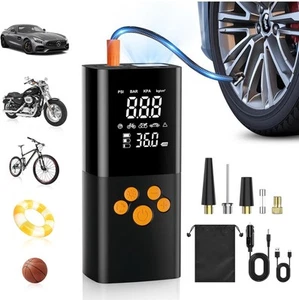 Tire Inflator Portable Air Compressor, 180PSI Air Pump for Car Tires with - Picture 1 of 7
