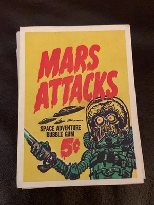 1984 MARS ATTACKS REPRINT TRADING CARD COMPLETE SET OF 56 CARDS - RENATA GALASSO - Image 1 of 3