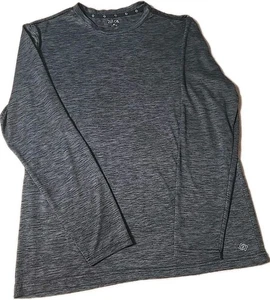 Zelos Mens Shirt Gray Long Sleeve Moisture Wicking Performance Shirt Medium Grey - Picture 1 of 9