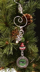 Seattle Seahawks Perlen Christbaumschmuck Dekor Neu kommt in Geschenkbox - Bild 1 von 2