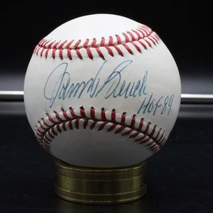 Johnny Bench Signed Rawlings OML Baseball Autograph Inscribed HOF 89 ZJ21292 - Picture 1 of 6