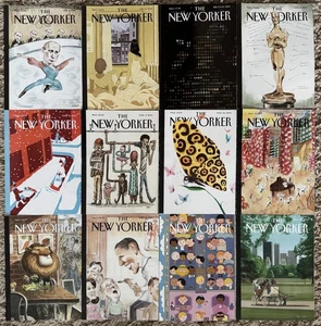The NEW YORKER Magazine 2014 Bundle x 12 Fiction Satire Iconic Cover Artwork - Picture 1 of 14