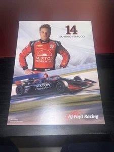Tarjeta de héroe Santino Ferrucci 2024 Sexton Properties / AJ Foyt Racing - Imagen 1 de 2
