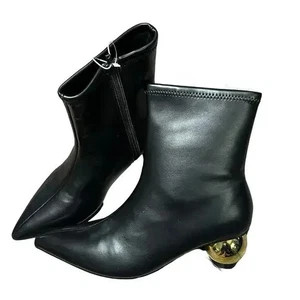 A NEW DAY Jaz Ball Heel Stretch Ankle Boots Black - Picture 1 of 5