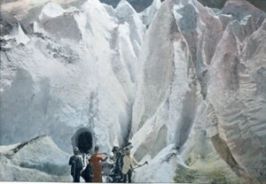 Schweiz,Grindelwald,Eishöhle..antik photochrom,Ende 19. Jh. - Bild 1 von 2