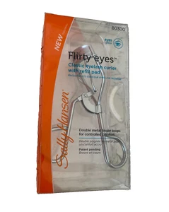 SALLY HANSEN Flirty Eyes Classic Eyelash Curler With Refill Pad #80300 ~ NIB - Picture 1 of 2