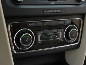 Fits Skoda Superb II 08-15 Polished Aluminum Rings for Heating Control Panel x2 - Bild 1 von 7