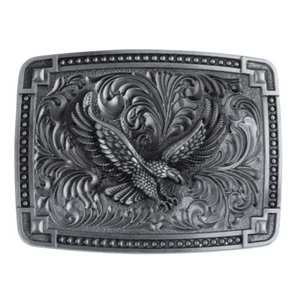 Hebilla de cinturón Longhorn Bull para hombre - Western Eagle Texas vaquero hebillas de cinturón grandes - Imagen 1 de 13