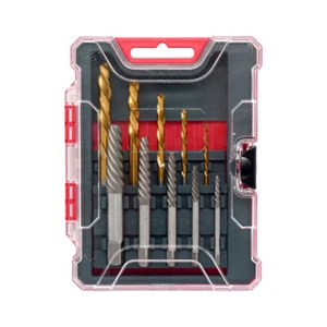 Pro-Kit Screw Extractor & Left-Hand Drill Bit Set - 10pc - Picture 1 of 4