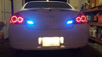 Luces de reversa/respaldo LED azules para Ford Mustang 2005-2012 2006 2007 2008 2009 Foto 1 de 2