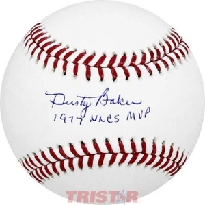 Dusty Baker Signed Autographed ML Baseball Inscribed 1977 NLCS MVP TRISTAR - Picture 1 of 1