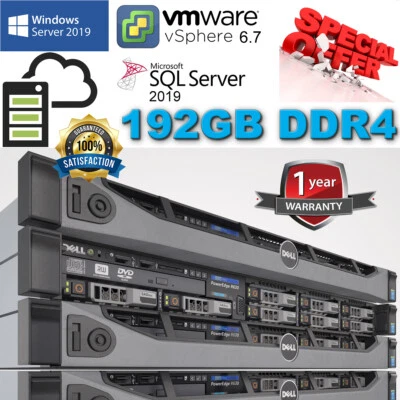 Dell PowerEdge R630 OEM Xeon E5-2680v4 128GB 192GB 256GB DDR4   3.84TB SSD FAST - Image 1 of 4