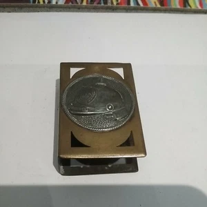 WW1 Trench Art - German Brass Matchbox Cover - With Picklehaube on front - Picture 1 of 5