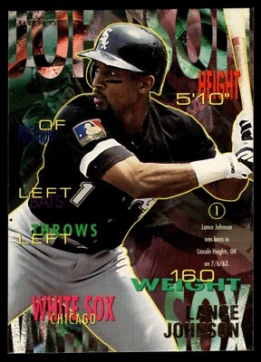 1995 Fleer #121 Lance Johnson Chicago White Sox - Image 1 of 2