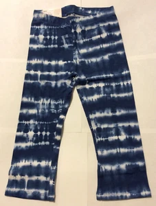 SO GIRLS FAVORITE CORE CAPRI -BLUE TIE DYE STRIPE SIZE 7 - Picture 1 of 6