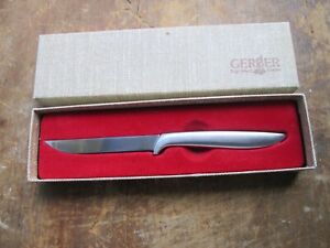Vintage GERBER PIXIE KNIFE w/ Box HUNTING FISHING KITCHEN 3 1/4" Blade