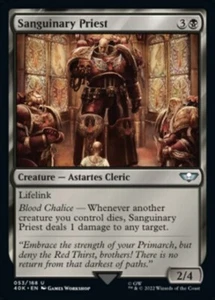 MTG - SANGUINARY PRIEST - Warhammer 40K Commander (U) - Picture 1 of 1