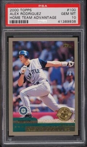 2000 Topps Home Team Advantage Alex Rodriguez #100 PSA 10 - Picture 1 of 2
