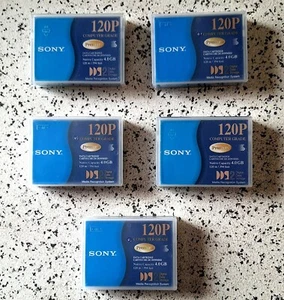Confezione con 5 cassette DAT DDS2 Sony DGD120P - 120 m. - 4.0 GB - usate. - Afbeelding 1 van 4