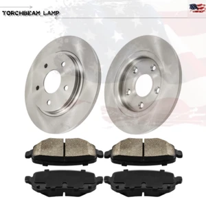 Rotores de disco traseros + pastillas de freno para Chrysler Town & Country Dodge Grand Caravan - Imagen 1 de 12