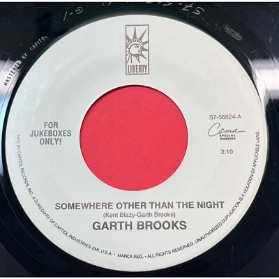 Garth Brooks Somewhere Other Than the Night / Mr Right 45 Country Liberty - Image 1 of 4