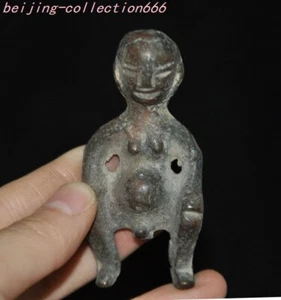 2.6'' Tibet bronze strange people Hercules Exorcism Feng Shui statue - Picture 1 of 5