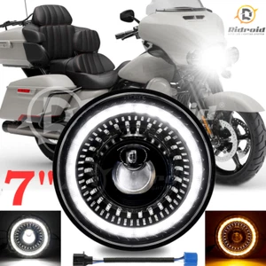 7"inch Black LED Headlight Start-up DRL For Harley Street Glide Special FLHXS - Picture 1 of 18