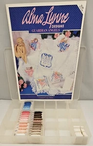 Alma Lynne Designs GUARDIAN ANGELS CrossStitch Pattern ALX-98 + Floss - Picture 1 of 8
