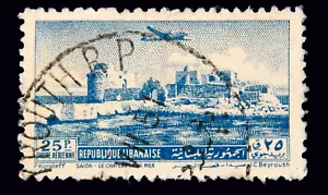 Lebanon Stamps 1951 / Air Mail Sidon / Mi460 /Used - Picture 1 of 2