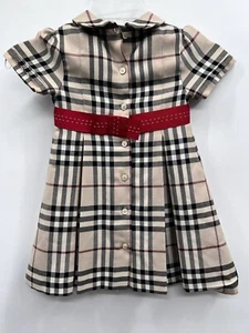 BURBERRY Girls Shelley Dress in Archive Beige Check NWT $500 10Y - Picture 1 of 14