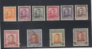 NUEVA ZELANDA (MM218,A) # 258-268-USADO, # 755-765 EN MUY BUEN ESTADO-MNH KGVI/FRUTAS, MINERALES+ - Imagen 1 de 1