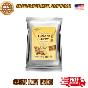 Prince of Peace Jengibre Masticable Original 1 lb. Masticable natural de jengibre confitado - Imagen 1 de 6