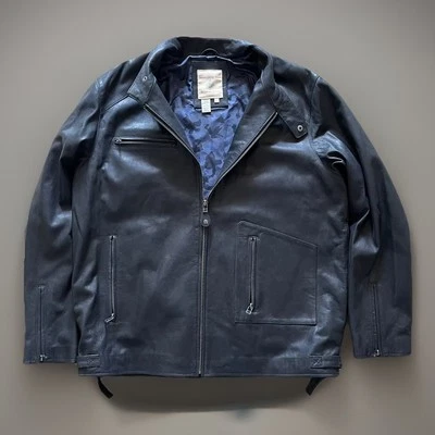 Territory Ahead Men's Leather Jacket Size XL Full Zip Black Casual - Image 1 of 4