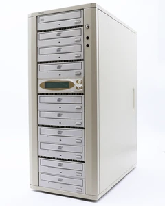 EZ Dupe 10-Bay CD / DVD Duplicator Tower Standalone – Multiple Drives & LCD Cont - Picture 1 of 12
