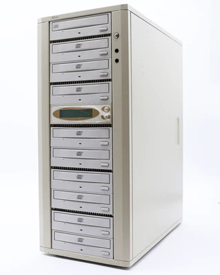 EZ Dupe 10-Bay CD / DVD Duplicator Tower Standalone – Multiple Drives & LCD Cont - Image 1 of 4