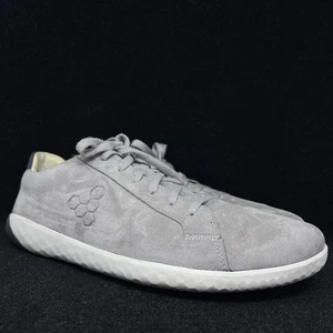 Vivo Barefoot Geo Court Men’s Sz 12.5 EUR 46M Gray Casual Suede Lace Up Sneakers - Picture 1 of 10