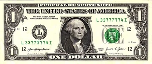 $1 2021 Fancy Serial L33777774I - Picture 1 of 1