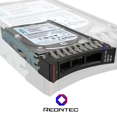 IBM 500GB SAS HDD Disco Rigido FRU: 00NA587 P/N: 00NA592 + Caddy - Immagine 1 di 2