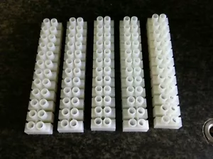 12 Position Terminal Block Board 380 V 10 A Set of 5 New! - Picture 1 of 3