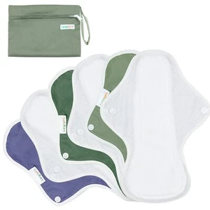 Reusable Sanitary Pads for Women Feminine Pads for Women Regular Absorbency C... - Picture 1 of 6