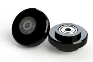Rueda de rodillos de 39 mm de diámetro, para ranura de 8 mm, RLR3908, (10) Pack - Imagen 1 de 2