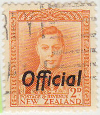 (NZK430) 1938 NZ 2d orange KGVI official (A)