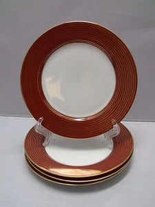 Fitz & Floyd RONDELLE-TERRA COTTA Bread & Butter Plates / Set of 4 - Picture 1 of 6