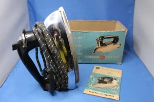 Vintage General Electric GE Iron F50 Steam and Dry Iron Working with Instruction - Picture 1 of 11
