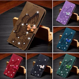 For Samsung S23 A14 S22 A54 A82 S24 Embossed Belt Drill Leather Flip Wallet case - Picture 1 of 18