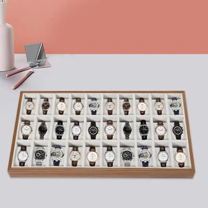 30Grids Watch Display Case Tray W/Pillow Storage Organizer Jewelry Display Case - Picture 1 of 11