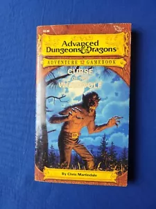 Tarjeta de estadísticas Curse of the Werewolf con personaje - libro de juegos de aventuras de AD&D #12 - Imagen 1 de 3