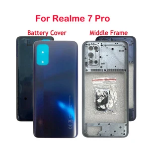 Carcasa trasera batería puerta trasera cubierta + marco medio para Oppo Realme 7 Pro RMX2170 - Imagen 1 de 10